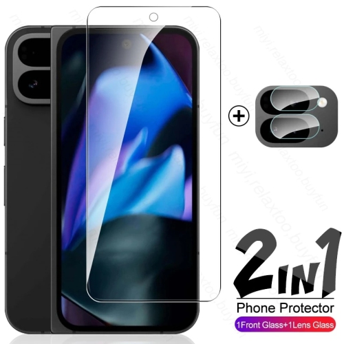 Google Pixel 9 Pro Screen Protector With Camera Lens Protector - Easy Installation, Privacy Glass Protector - HD Clear, Anti-Scratch