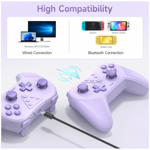 EasySMX T37 Wireless Controller /gamepad/joystick for Switch/Switch Lite/OLED, Nintendo Switch controller, Bluetooth Controller with Vibration,
