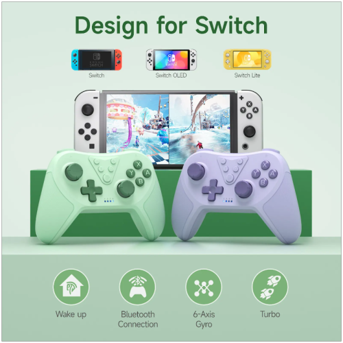 EasySMX T37 Wireless Controller/gamepad/joystick for Switch/Switch Lite/OLED, Nintendo Switch controller, Bluetooth Controller with Vibration,