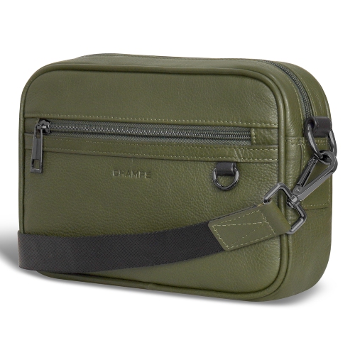 CHAMPS Onyx Collection Leather Camera Bag