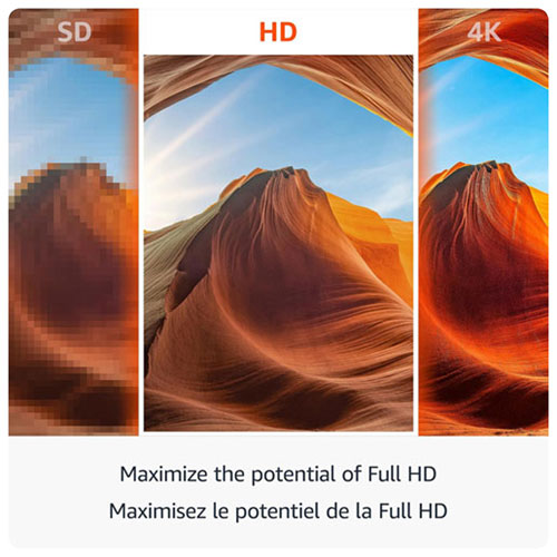 Clé de diffusion multimédia en continu Fire TV Stick HD avec télécommande vocale Alexa d'Amazon