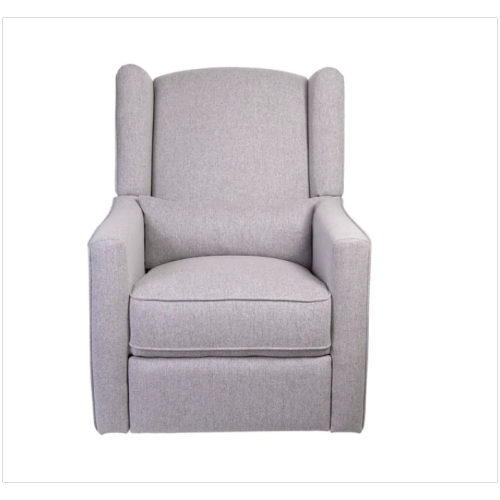 Fauteuil coulissant motorisé Contour Pedic de l'il Angels, élégant fauteuil inclinable à oreilles pivotant, chargement USB et confort optimal - Gris