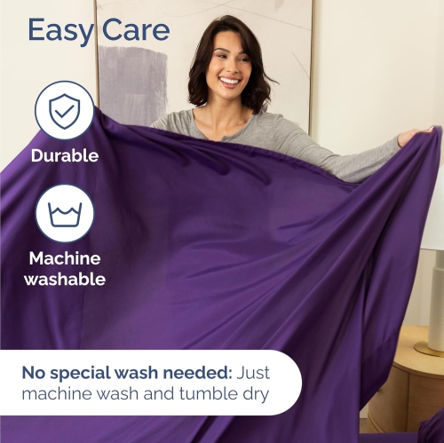 Full Size 4 Piece Sheet Set - Comfy Breathable & Cooling Sheets - Hotel Luxury Bed Sheets - Deep Pockets, Easy-Fit, Extra Soft & Wrinkle Free Sheets