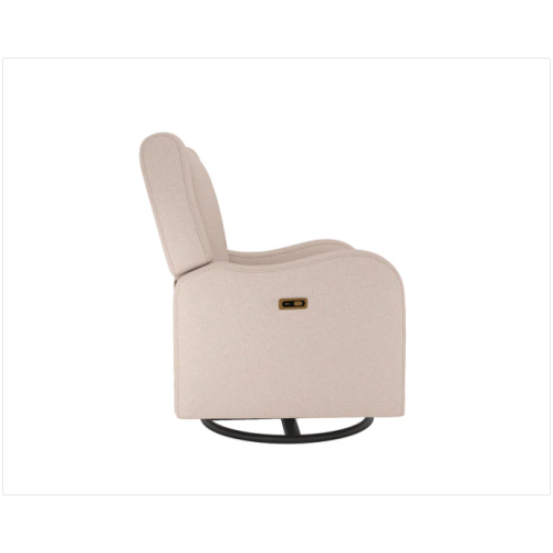 Fauteuil coulissant électrique Alice Nursery de l'il Angels, fauteuil inclinable à oreilles, pivotant/chargement USB, et confort optimal pour la