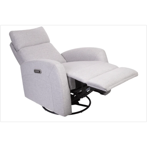 L'il Angels Serena Triple Power Glider, Award-Winning Comfort with Adjustable Headrest, Lumbar Support, and USB Charging - Grey