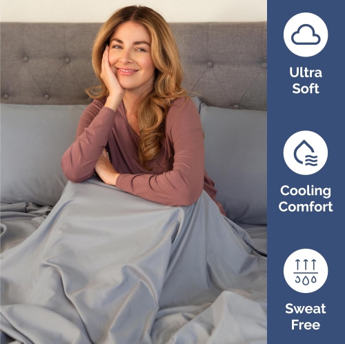 King Size 4 Piece Sheet Set - Comfy Breathable & Cooling Sheets - Hotel Luxury Bed Sheets - Deep Pockets, Easy-Fit, Soft & Wrinkle Free Sheets -