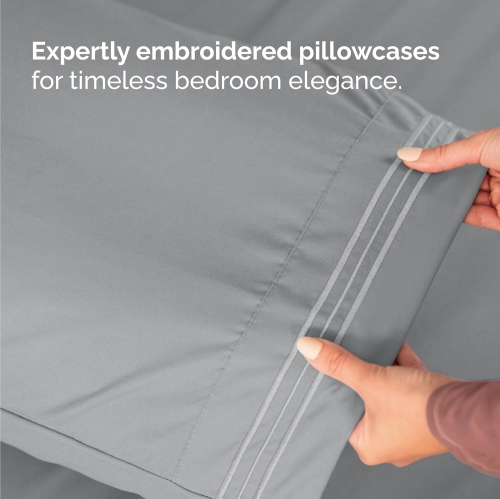 King Size 4 Piece Sheet Set - Comfy Breathable & Cooling Sheets - Hotel Luxury Bed Sheets - Deep Pockets, Easy-Fit, Soft & Wrinkle Free Sheets -