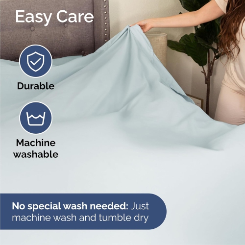 King Size 4 Piece Sheet Set-Comfy Breathable & Cooling Sheets - Hotel Luxury Bed Sheets Deep Pockets, Easy-Fit, Extra Soft & Wrinkle Free Sheets -