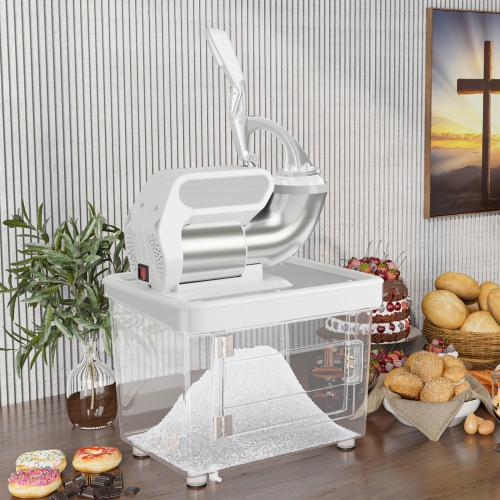 Costway 660LBS/H Commercial Ice Crusher with Dual Blades Safety On/Off Switch for Home