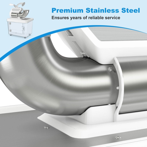 Costway 660LBS/H Commercial Ice Crusher with Dual Blades Safety On/Off Switch for Home