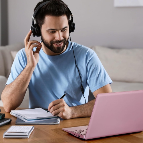 Windows 11 Laptop Mini 10in Quad Core Notebook 8GB+128GB W/Bluetooth WiFi Webcam HDMI for Kids and Adults