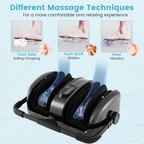 Appareil de massage à vibrations pour les pieds et les mollets de Costway pour les jambes avec chaleur