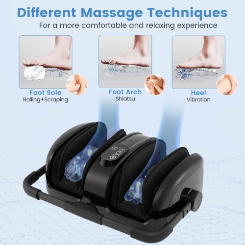 Appareil de massage à vibrations pour les pieds et les mollets de Costway pour les jambes avec chaleur