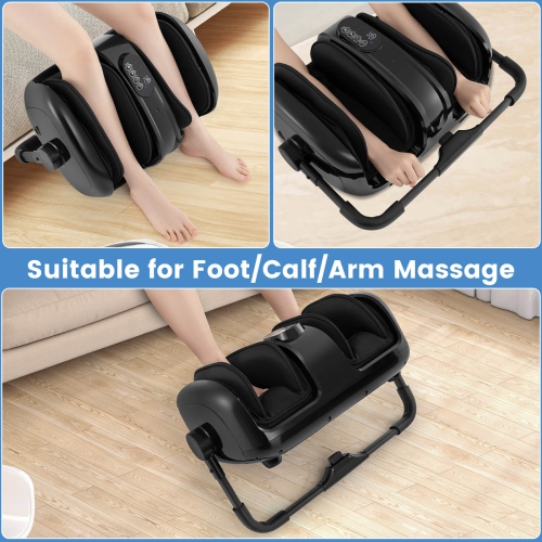 Appareil de massage à vibrations pour les pieds et les mollets de Costway pour les jambes avec chaleur