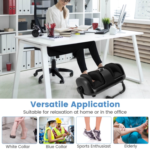 Appareil de massage à vibrations pour les pieds et les mollets de Costway pour les jambes avec chaleur