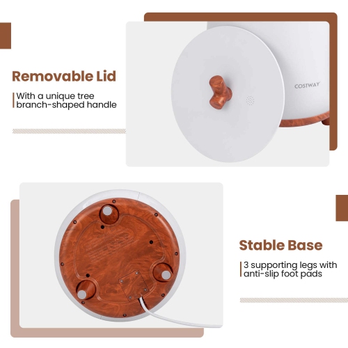 Costway 23L Bathroom Towel Warmer Bucket 4 Timer with Fragrance Holder & 3-Level Heating