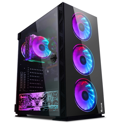HAJAAN BREEZE PRO Gaming PC RGB Desktop, Intel Core i9-11900KF Processor up to 5.30 GHz, GeForce RTX 3050 6GB GDDR6, 32GB DDR4 3200 MHz, 1TB NVMe M.2