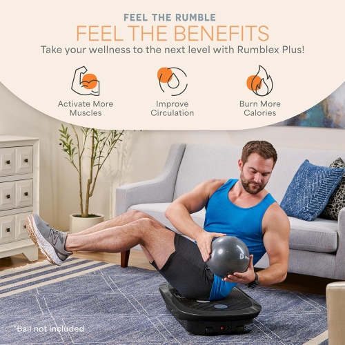 Lifepro 4D Vibration Plate Machine – Full Body Workout & Recovery with Silent Operation, Triple Motors, Joint Support – For Circulation, Lymphatic