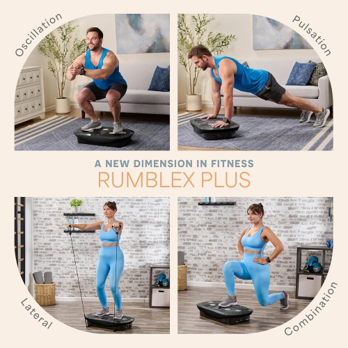Lifepro 4D Vibration Plate Machine – Full Body Workout & Recovery with Silent Operation, Triple Motors, Joint Support – For Circulation, Lymphatic