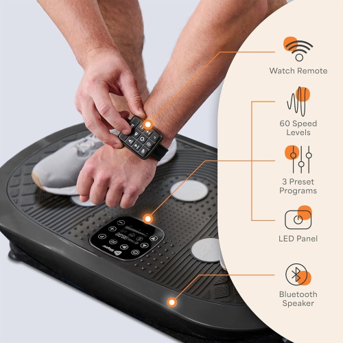 Lifepro 4D Vibration Plate Machine – Full Body Workout & Recovery with Silent Operation, Triple Motors, Joint Support – For Circulation, Lymphatic