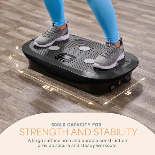 Lifepro 4D Vibration Plate Machine – Full Body Workout & Recovery with Silent Operation, Triple Motors, Joint Support – For Circulation, Lymphatic