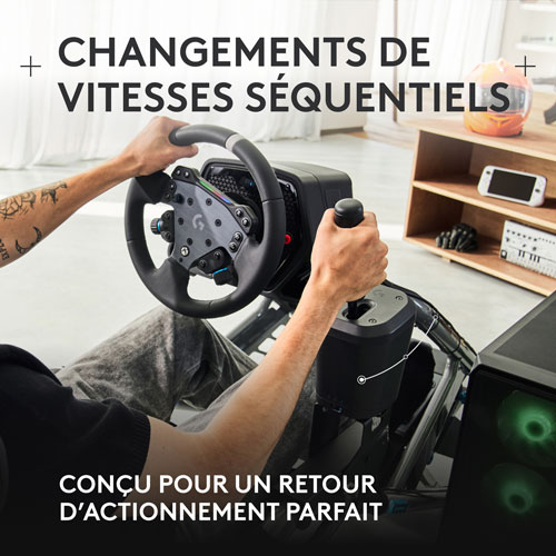 Frein à main à levier de vitesse RS de Logitech pour PlayStation/Xbox/PC