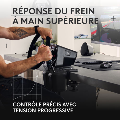 Frein à main à levier de vitesse RS de Logitech pour PlayStation/Xbox/PC