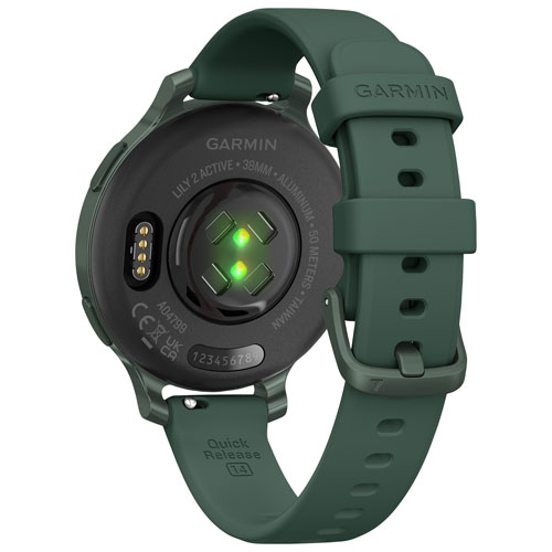 Montre intelligente Bluetooth de 40 mm Lily 2 Active de Garmin - Vert Jasper