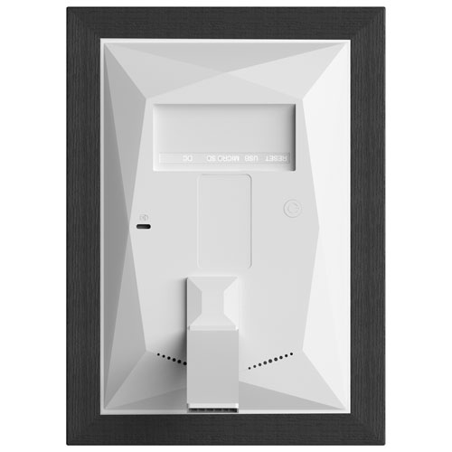 Cadre photo numérique de 7 po de FotoStream avec cadres interchangeables - Chêne/Noir - Exclusivité Best Buy