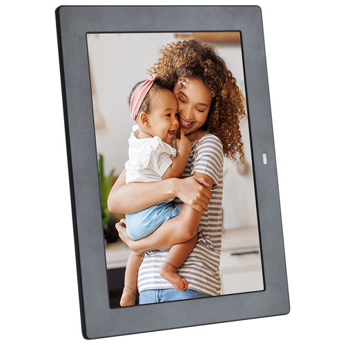 FotoStream 10.1" Digital Photo Frame with Remote Control - Black