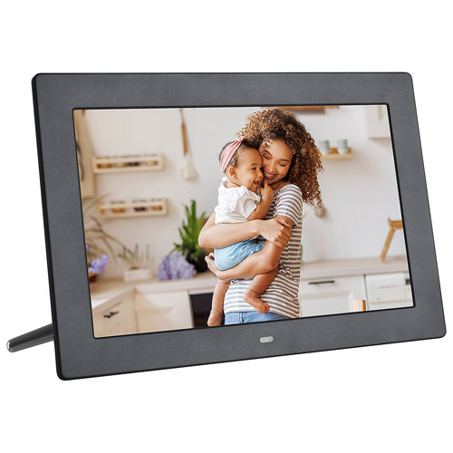 FotoStream 10.1" Digital Photo Frame with Remote Control - Black - Only at Best Buy