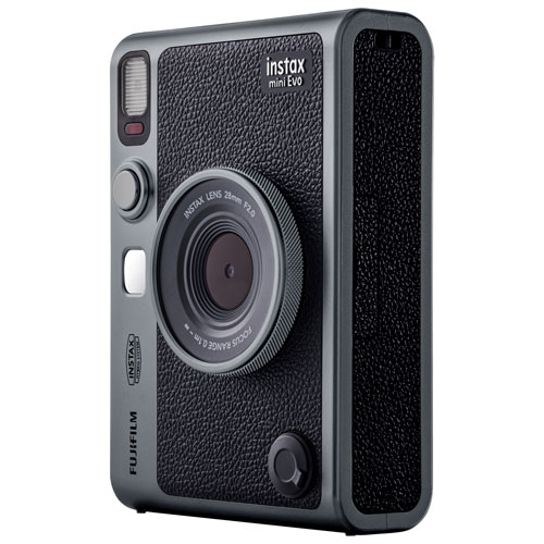 Fujifilm Instax Mini Evo SE 90th Anniversary Instant Camera Bundle - Dark Silver