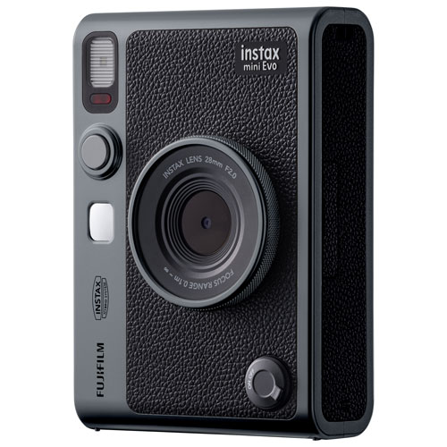 Fujifilm Instax Mini Evo SE 90th Anniversary Instant Camera Bundle - Dark Silver