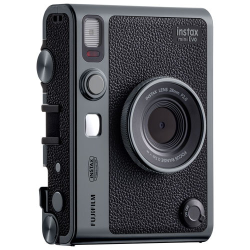 Fujifilm Instax Mini Evo SE 90th Anniversary Instant Camera Bundle - Dark Silver