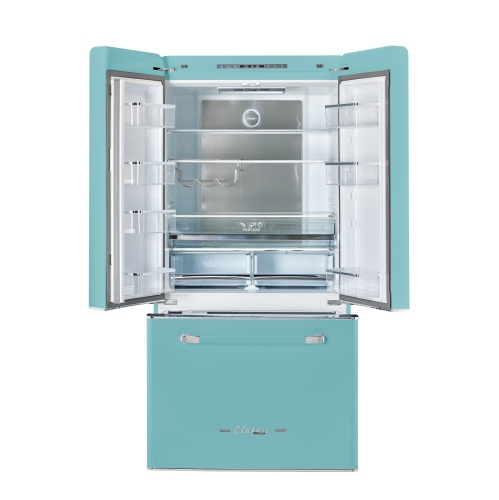 Classic Retro d'unique électroménagers de 36 po et 21,4 pi3. avec Réfrigérateur à deux portes à profondeur de comptoir sans givre avec machine à