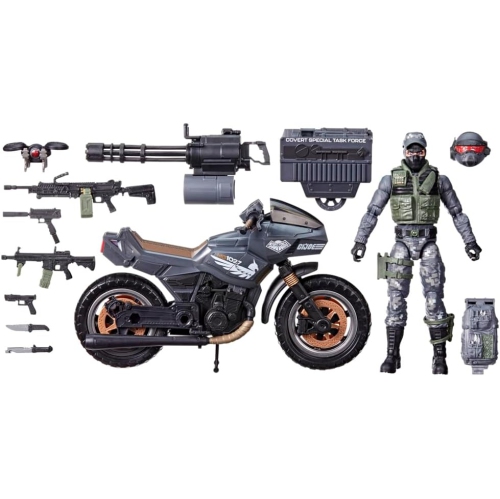 G.I. Joe Classified 6 Inch Scale Action Figure Night Force Exclusive - Shockwave & Night Pursuit Cycle