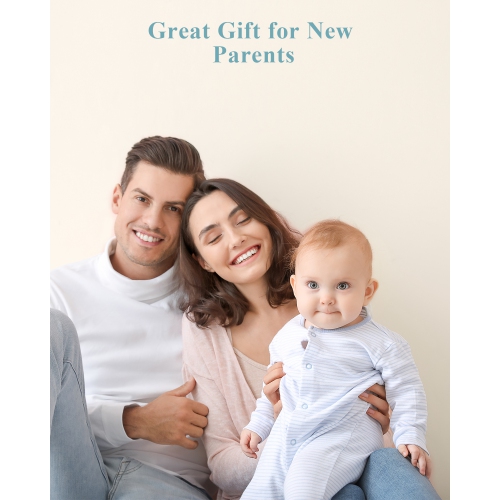 Moniteur vidéo pour bébé de WUUK, 5,5 po écran couleur 360 PTZ, angle de vue de 135°, vision nocturne, longue portée de 1000 pieds, caméra bébé 2K