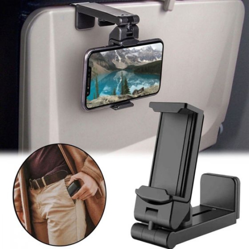 Universal Airplane in Flight Phone Mount Desk Phone Holder Clamp 360° Rotating