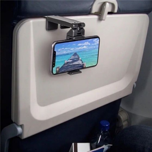 Universal Airplane in Flight Phone Mount Desk Phone Holder Clamp 360° Rotating