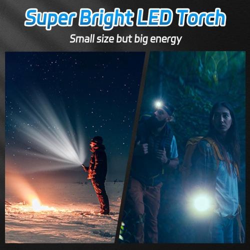 YOULIGHTS 2 Pieces Three-Eyed Monster Mini Flashlight, Super Bright 5 Modes Pocket Flashlight with Clip, Rechargeable LED Flashlight for Camping,