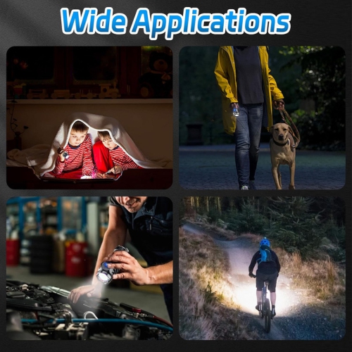 YOULIGHTS 2 Pieces Three-Eyed Monster Mini Flashlight, Super Bright 5 Modes Pocket Flashlight with Clip, Rechargeable LED Flashlight for Camping,