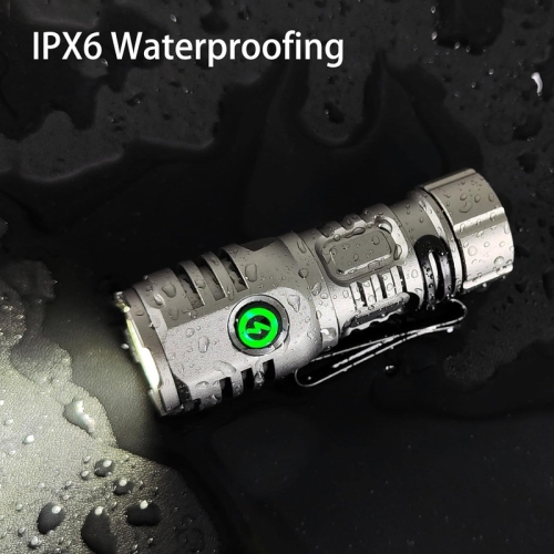 Lampe de poche rechargeable miniature LED YOULIGHTS, 7 modes, 4 perles lumineuses LED, petite lampe de poche étanche IPX6 pour le camping, la marche