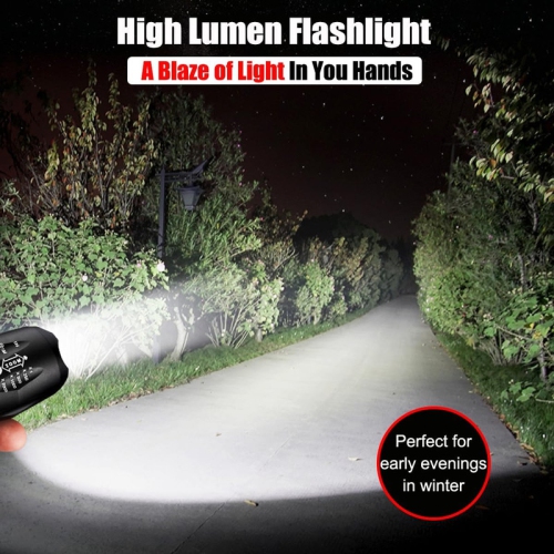 YOULIGHTS 3pack LED Flashlights, Tactical Flashlight, 5 Modes, Zoomable, Waterproof, Adjustable Brightness Flash Light for Camping, Everyday, Hiking,