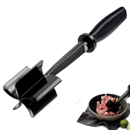 Meat Chopper, Heat Resistant Meat Masher for Ground Beef, Hamburger Meat, Nylon Hamburger Chopper, Ground Meat Smasher Ground Beef Chopper, Mix and
