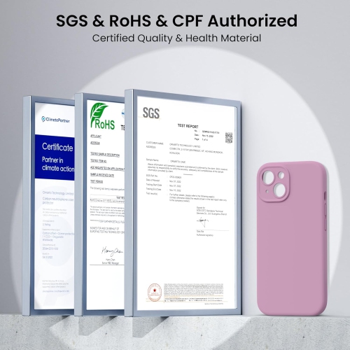 ORNARTO Designed for iPhone 15 Case with 2X Screen Protector, Liquid Silicone Gel Rubber Cover [Upgraded Camera Protection], Shockproof Protective