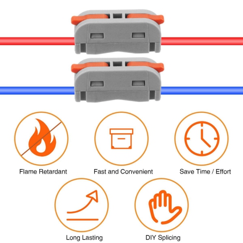 Electrical Connection Block Connection Terminal Cable Connector Conductor Clamp with Actuation Lever Bilateral Can Be Freely Combined Spring Pressure