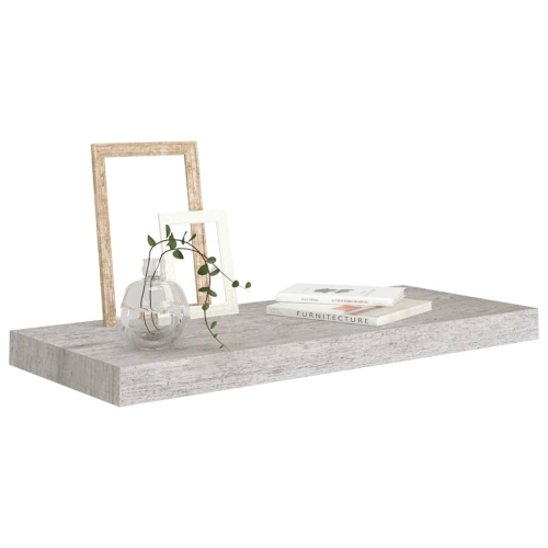 ITY International - Set of 3 Wall Mounted Floating Shelves, 23.6" x 9.25" x 1.5", Cement