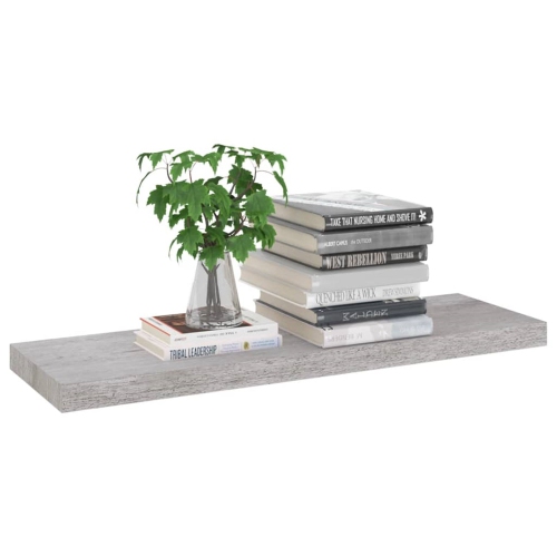 ITY International - Set of 3 Wall Mounted Floating Shelves, 23.6" x 9.25" x 1.5", Cement