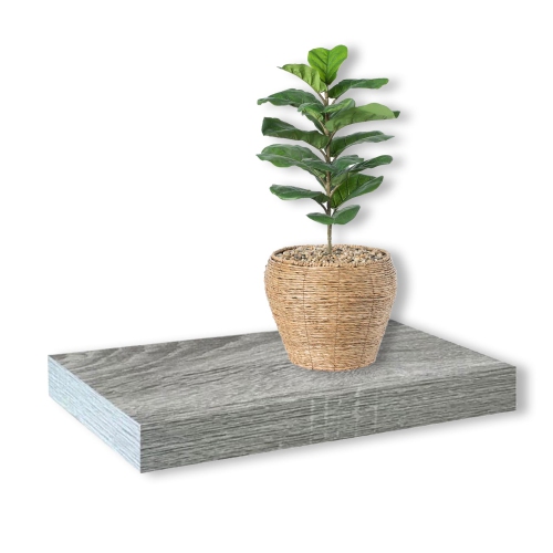 Jessar – Ensemble de 3 tablettes murales flottantes, 15,75 x 9,25 x 1,5 po, gris