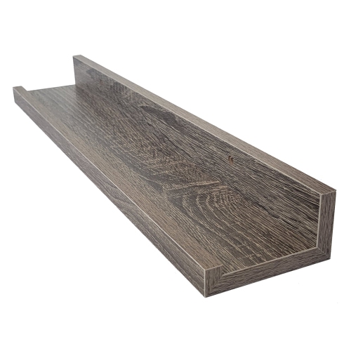 ITY International – Ensemble de 3 tablettes murales avec rebord surélevé, 19,5 x x3,75 x x2 po, gris taupe